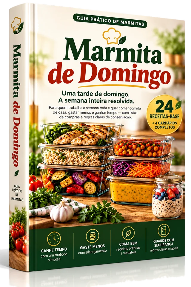 Capa do ebook Marmita de Domingo – Guia prático de marmitas